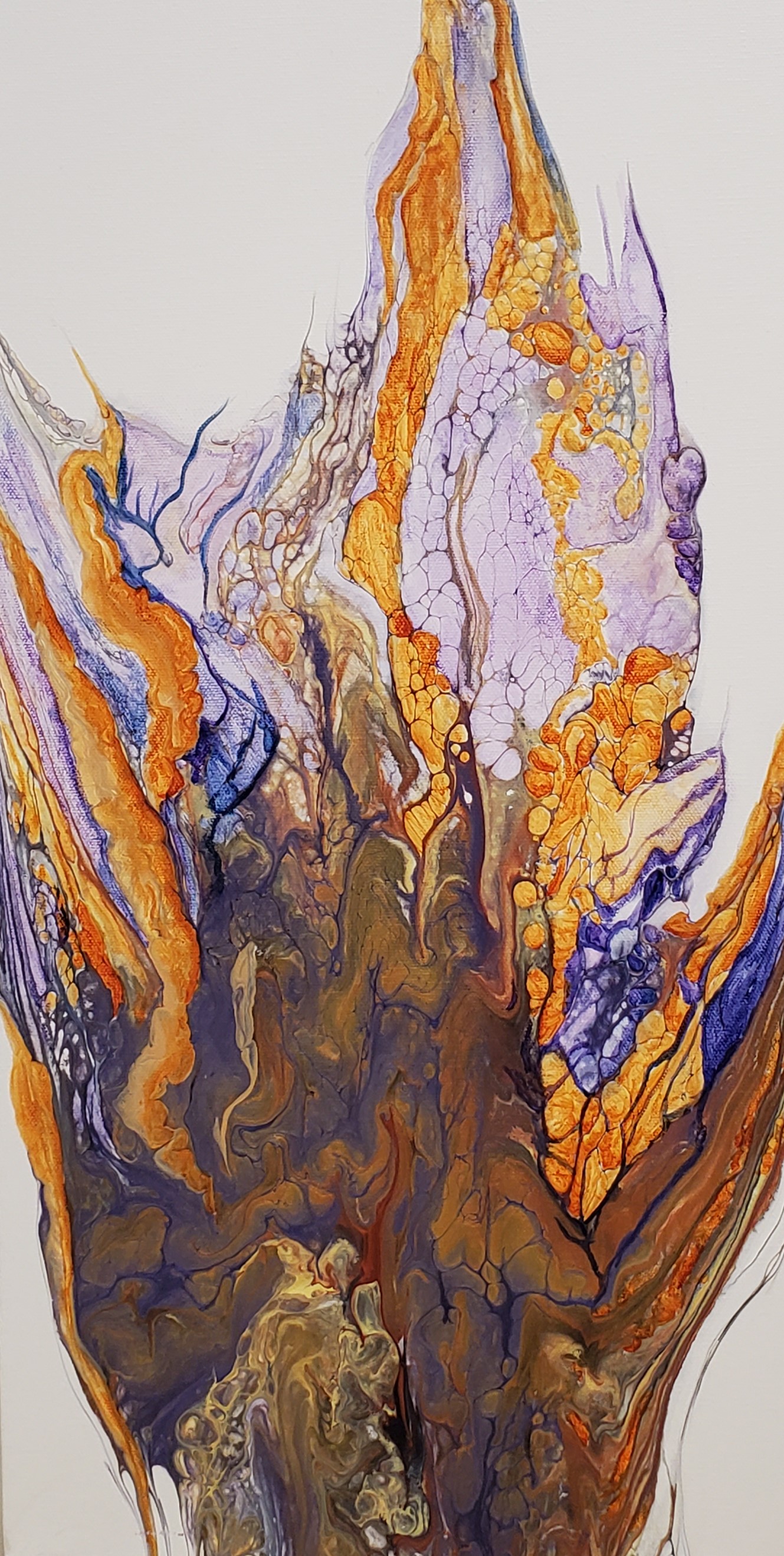 Reach - Modern Fluid Art Painting, CT