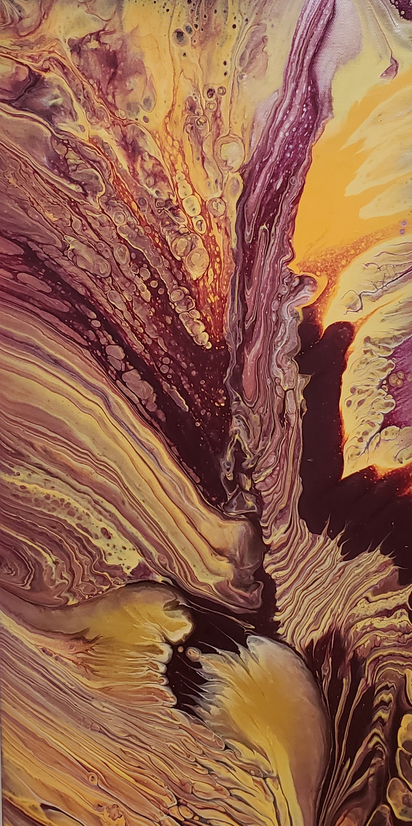 Raspberry Lemonade - Modern Fluid Art Painting CT