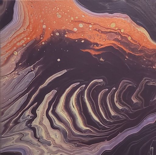 Parentheses - Modern Fluid Art Painting, CT