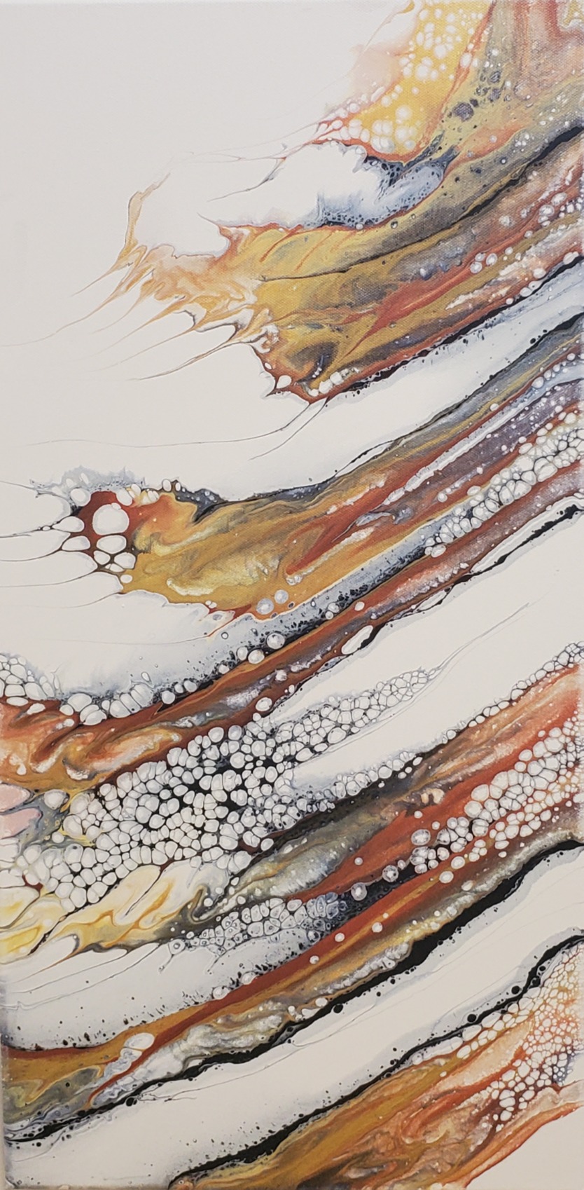 Hockey - Modern Fluid Art Painting, CT