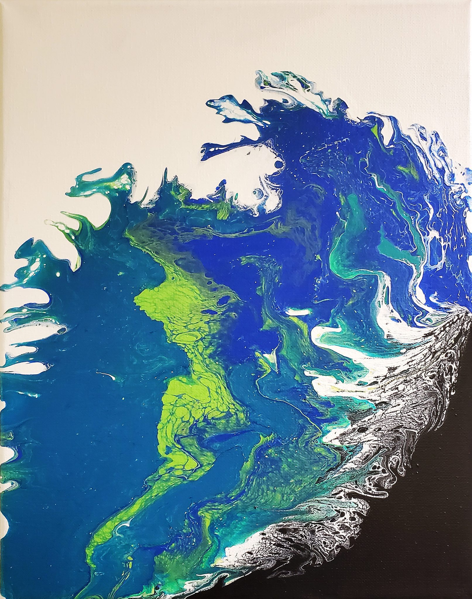 Explosion - Modern Fluid Art Painting, CT