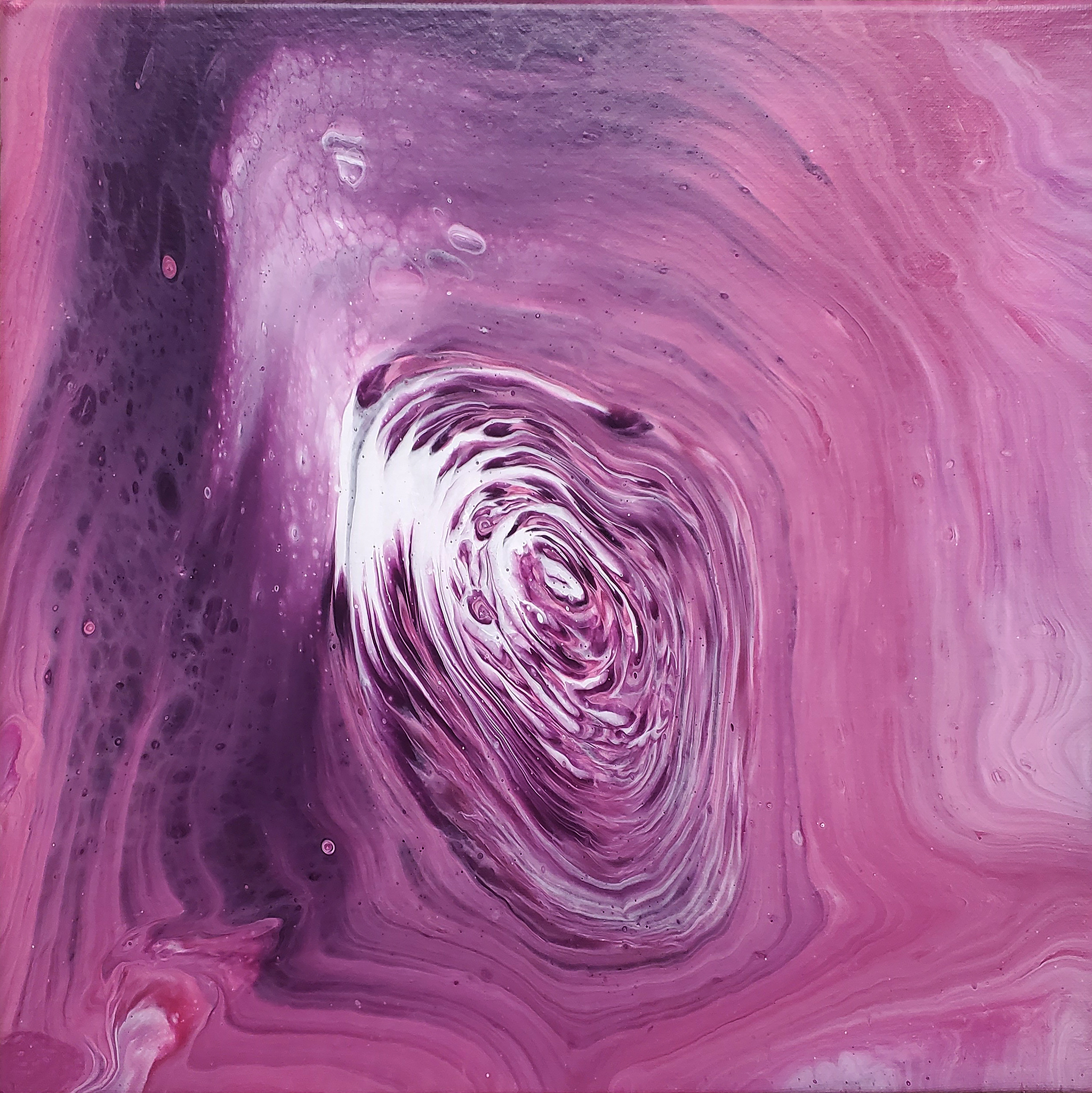 Listen to Nature - Modern Fluid Art Painting, CT